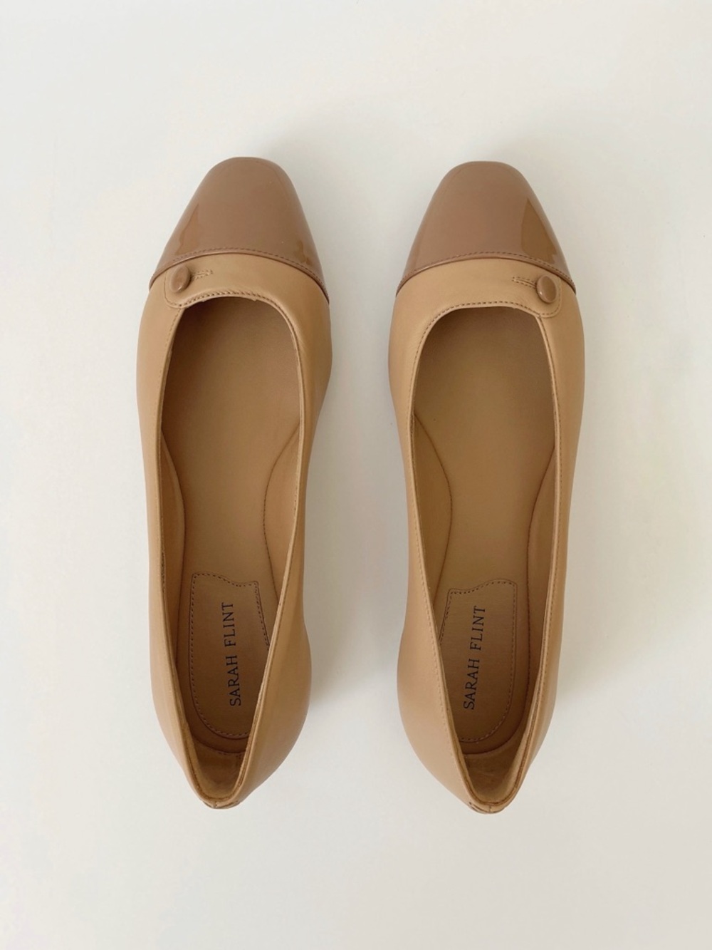 Sarah Flint Beige Ballet Flats - Picture 4 of 6